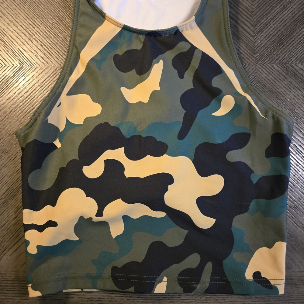 Camouflage Crop Top Weissman Dance